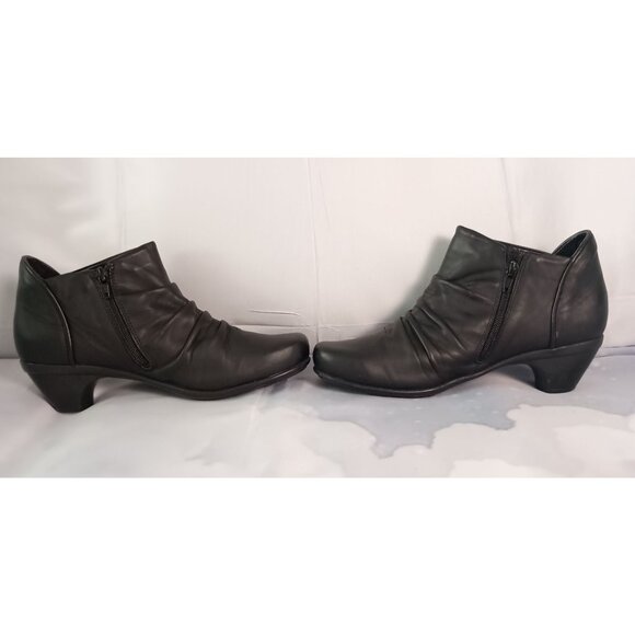 Naot Avantgarde Advance Black Leather Booties Women’s Size 39 Heel Comfort - Picture 5 of 9